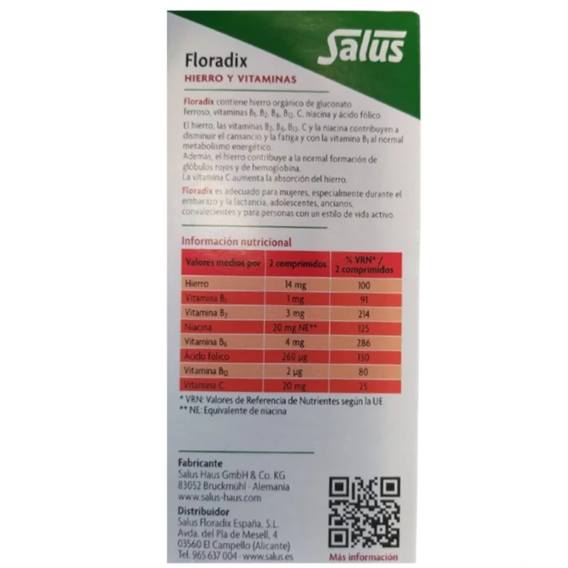 Floradix 84 Comprimidos | Salus