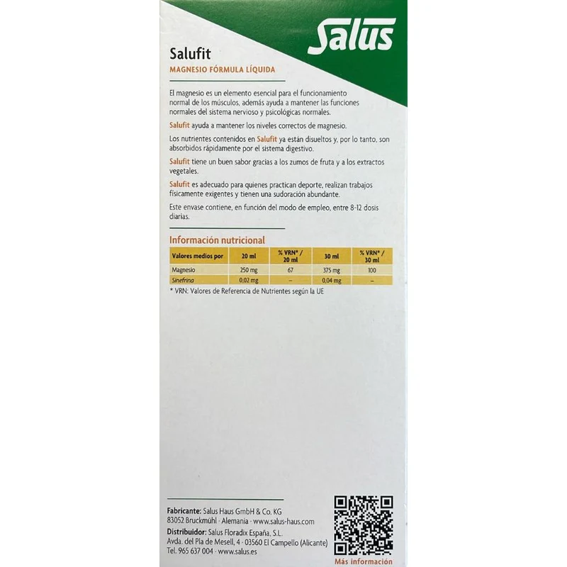 Salufit Magnesio Jarabe 250 ml | Salus