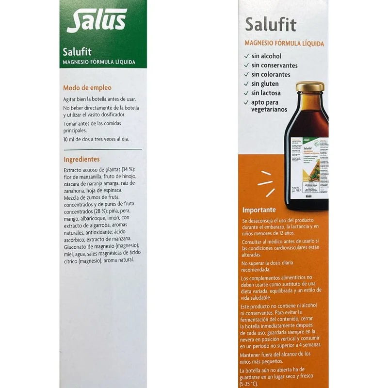 Salufit Magnesio Jarabe 250 ml | Salus