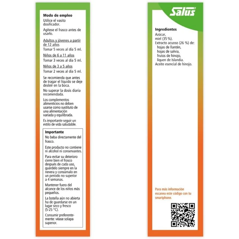 Salullant Jarabe 250 ml | Salus