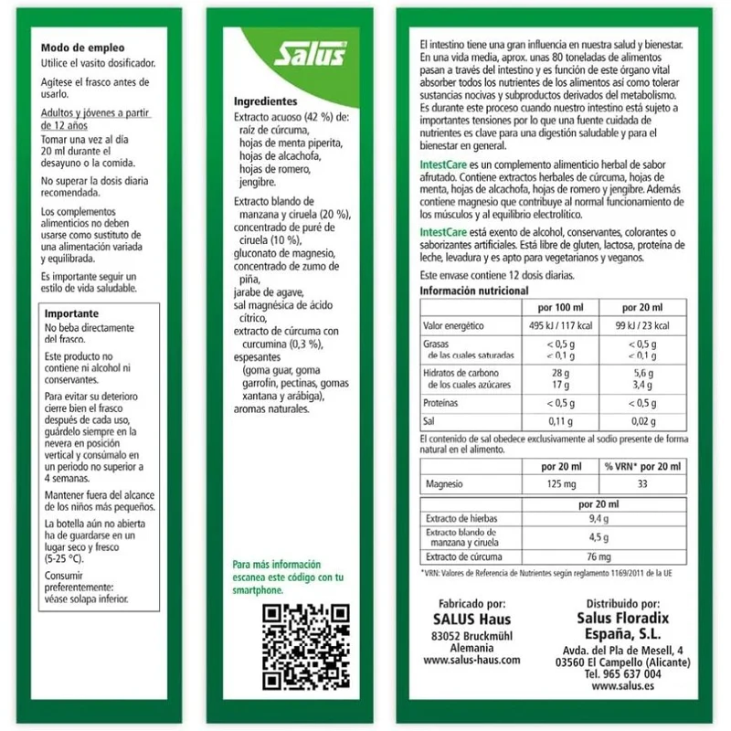 IntestCare Jarabe 250 ml | Salus