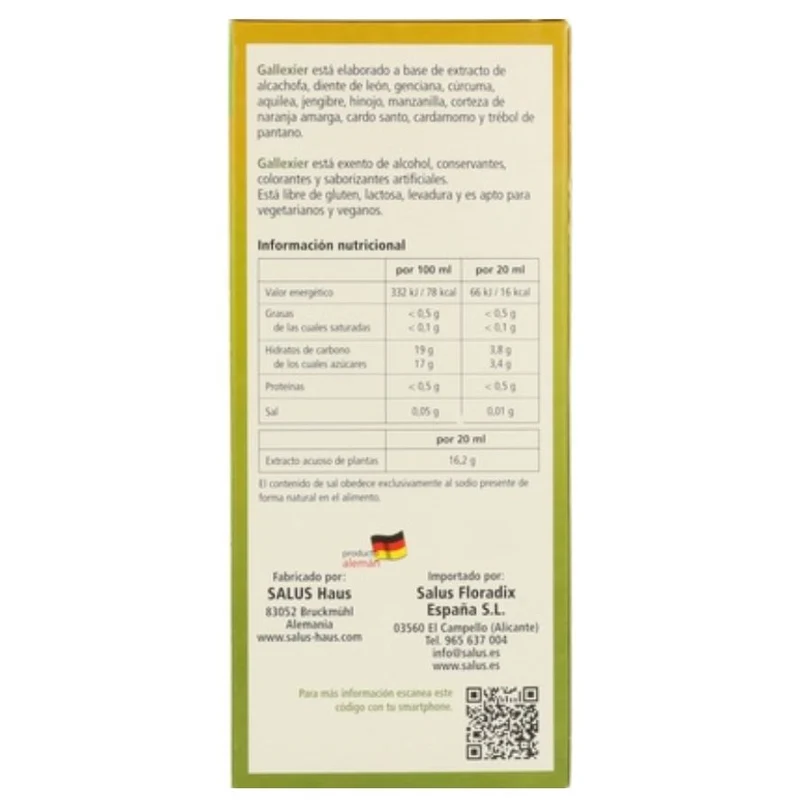 Gallexier Jarabe 250 ml | Salus