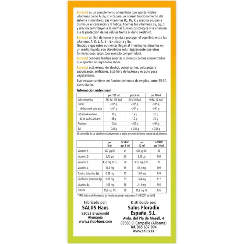 Epresat Multivitamin Jarabe 250 ml | Salus