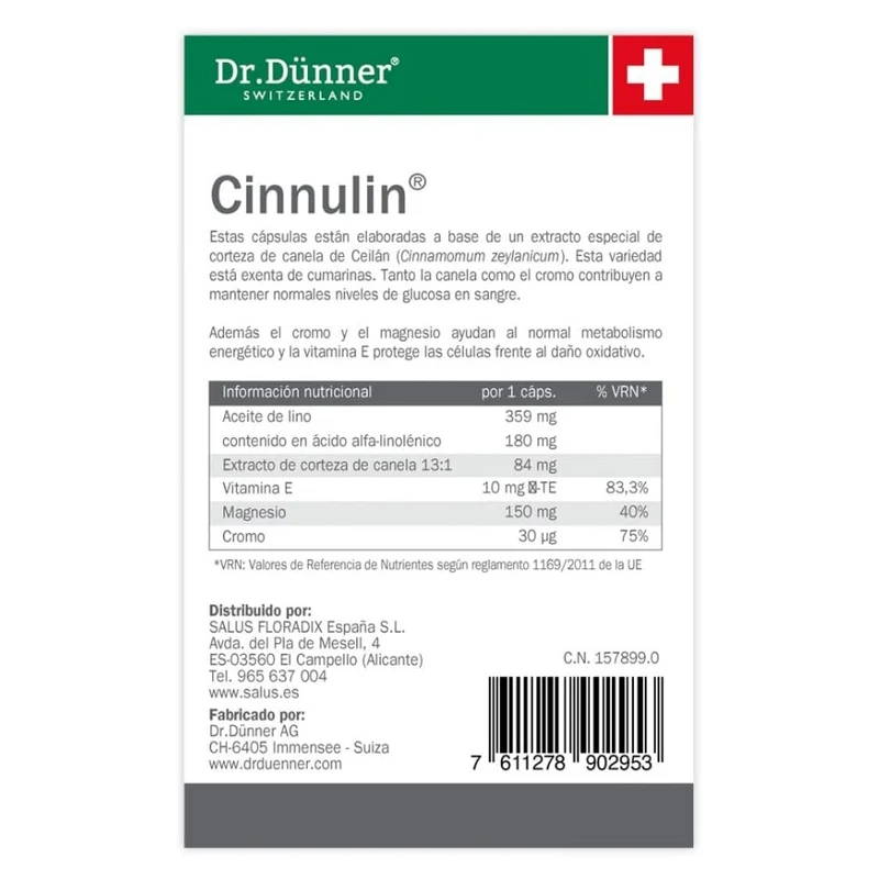 Cinnulin 40 Capsulas | Dr Dunner