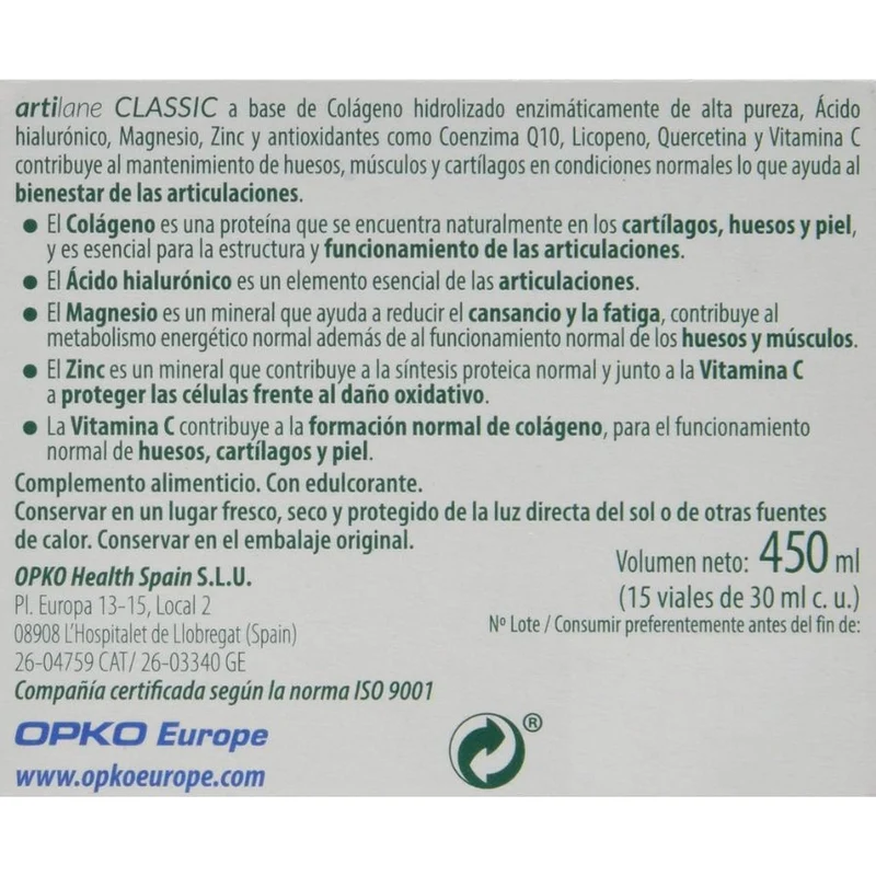 Artilane Classic 15 Viales | Pharmadiet