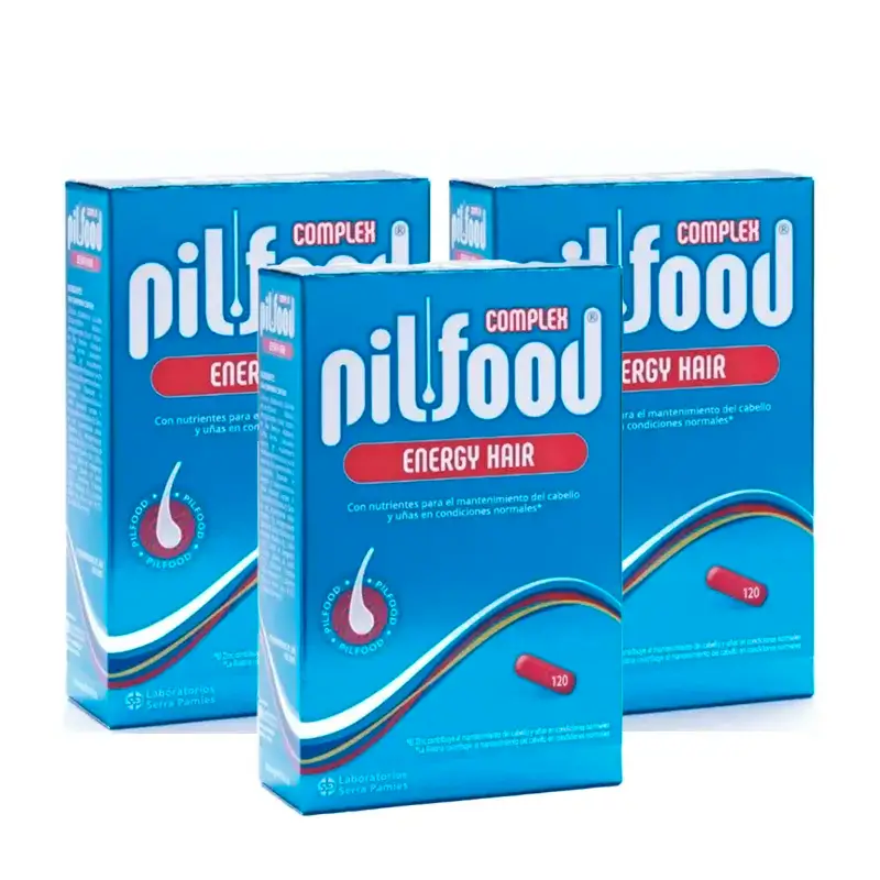 Pilfood Complex Hair and Nail Nutrients, Pack 3 x 120 Tablets