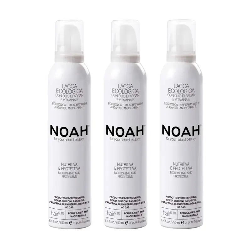 Noah Vitamin E Hair Spray, Pack 3 x 250Ml.