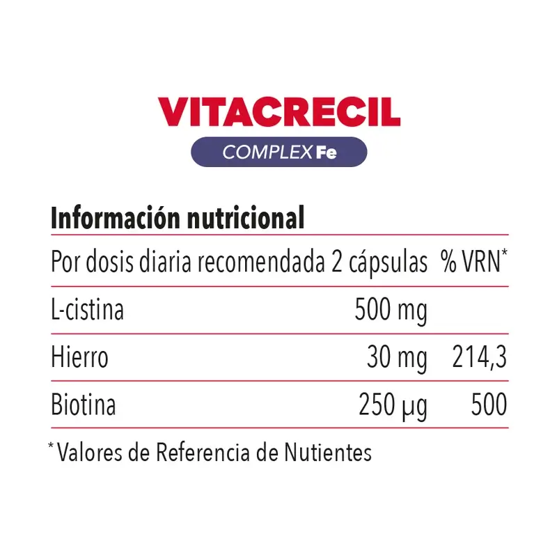 Vitacrecil Complex Fe, 90 capsules