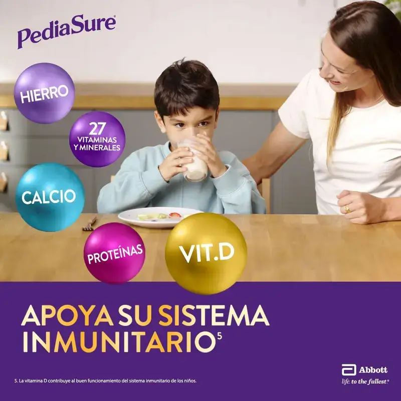 Pediasure Drink Chocolate Niños, 4 Botellas x 220 ml Pack 2