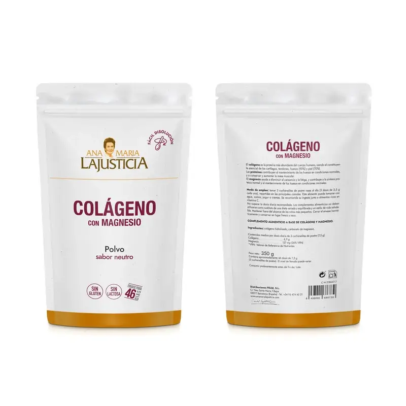 Ana Maria Lajusticia Colágeno Con Magnesio Doypack , 350 gr
