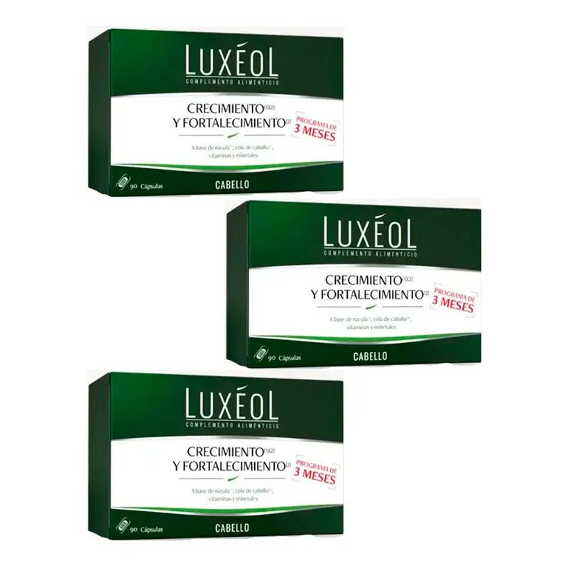 Luxeol Densidad, Crecimiento & Fortalecimiento, Pack 3 x 90 comprimidos