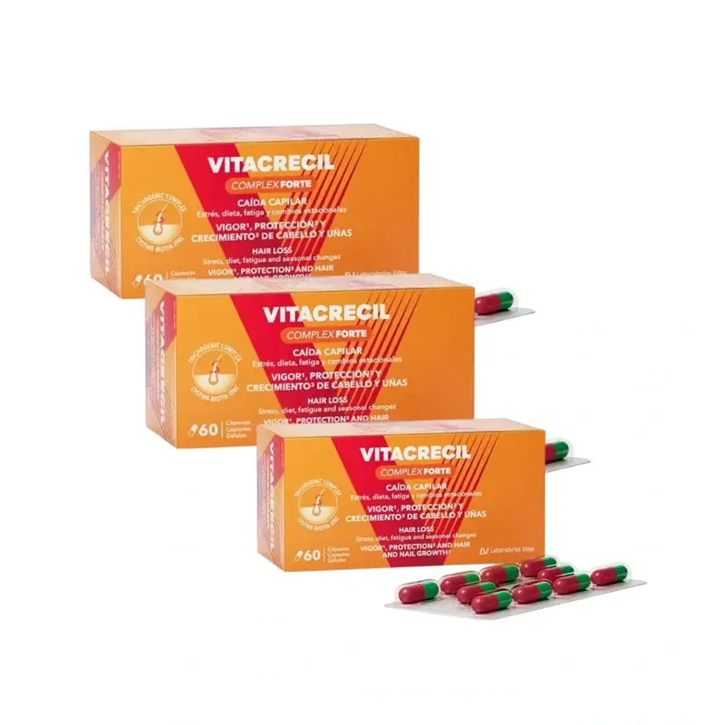 Vitacrecil Complex Forte, Pack 3 x 60 Cápsulas