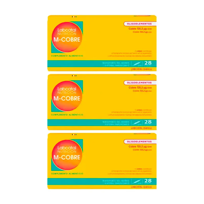Labcatal Manganeso-Cobre, 3X28 Ampollas