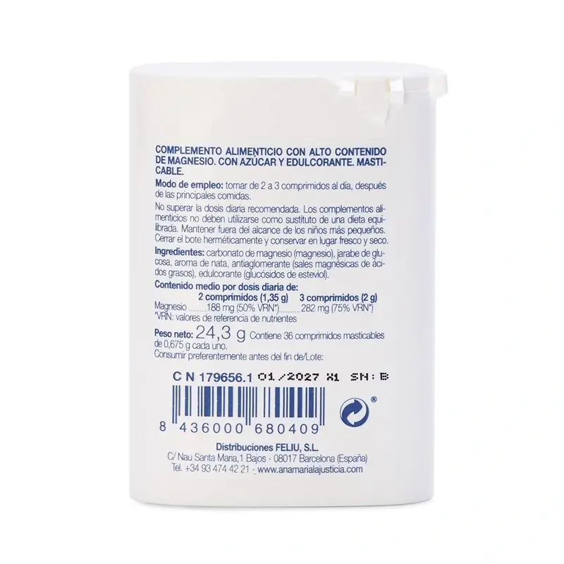 Ana Maria Lajusticia Mag‑Mast Sabor Nata, 36 comprimidos masticables