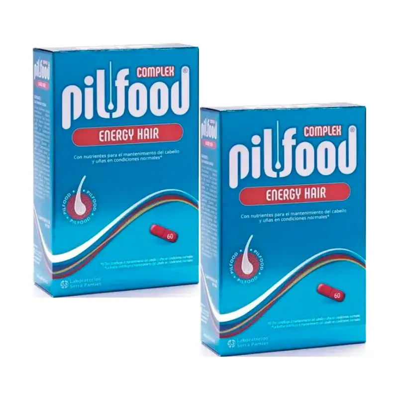 Pilfood Complex Nutrientes Para Cabello y Uñas, Pack 2 x 60 comprimidos