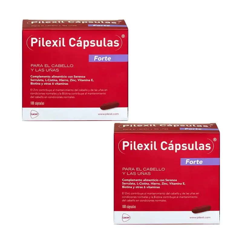 Pilexil cápsulas Forte, Pack 2 x 100 Capsulas
