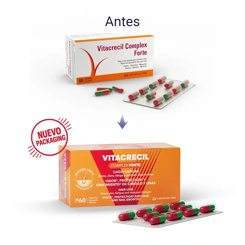Vitacrecil Complex Forte, Pack 2 x 60 Cápsulas