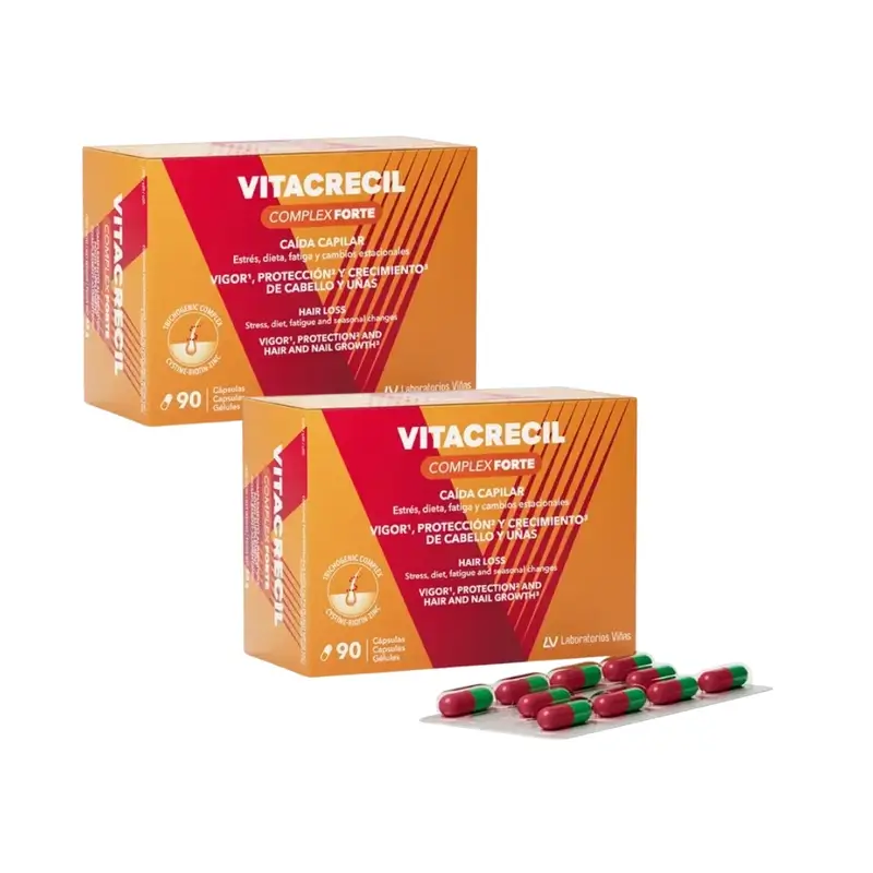Vitacrecil Complex Forte, Pack 2 x 90 cápsulas