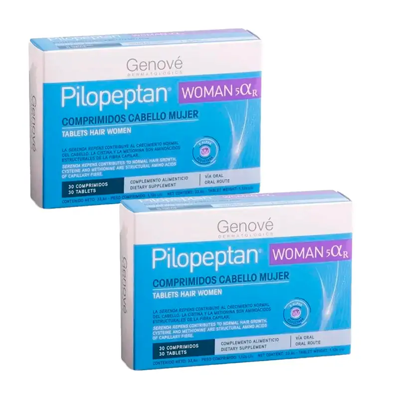 Pilopeptan Woman Cabello Mujer, Pack 2 x 30 comprimidos
